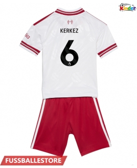 Günstige Liverpool Milos Kerkez #6 Auswärts Trikotsatzt Kinder 2026-27 Kurzarm (+ Kurze Hosen)